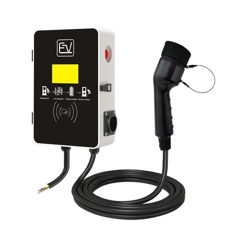 Carburant PC à haute résistance à la flamme 3 phases Chargeur de voiture électrique de type 2 16A