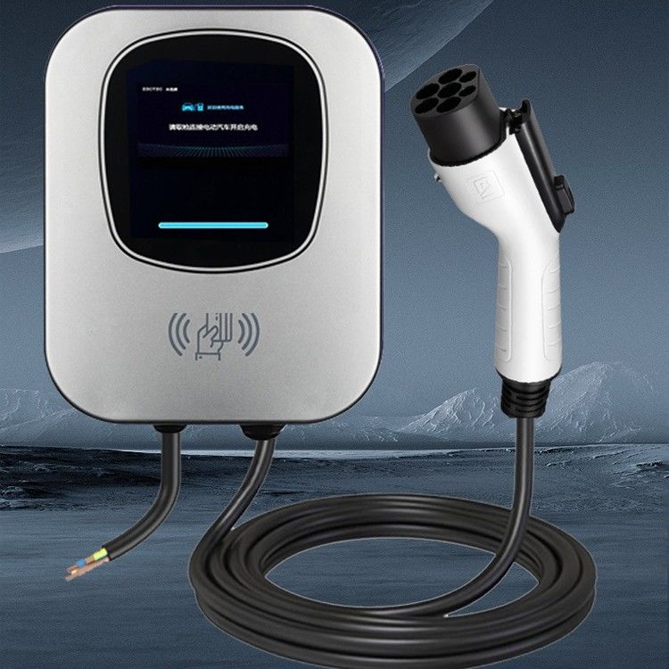 Tesla 7 kilowatts carte à balayage 220v Type 1 chargeur EV avec écran LED
