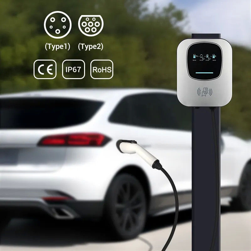 Adaptez aux besoins du client colore 11kw chargeant rapidement la station de charge fixée au mur d'EV pour la maison
