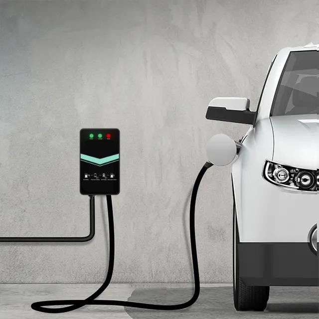 48A Type 1 pour indicateur LED de station de recharge EV fixée au mur à pistolet unique à la maison