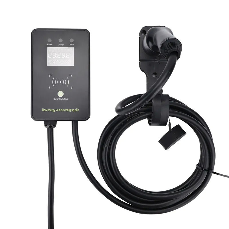 AC 220V carte de balayage 5 vitesses Station de recharge de véhicule électrique montée au mur avec écran LED