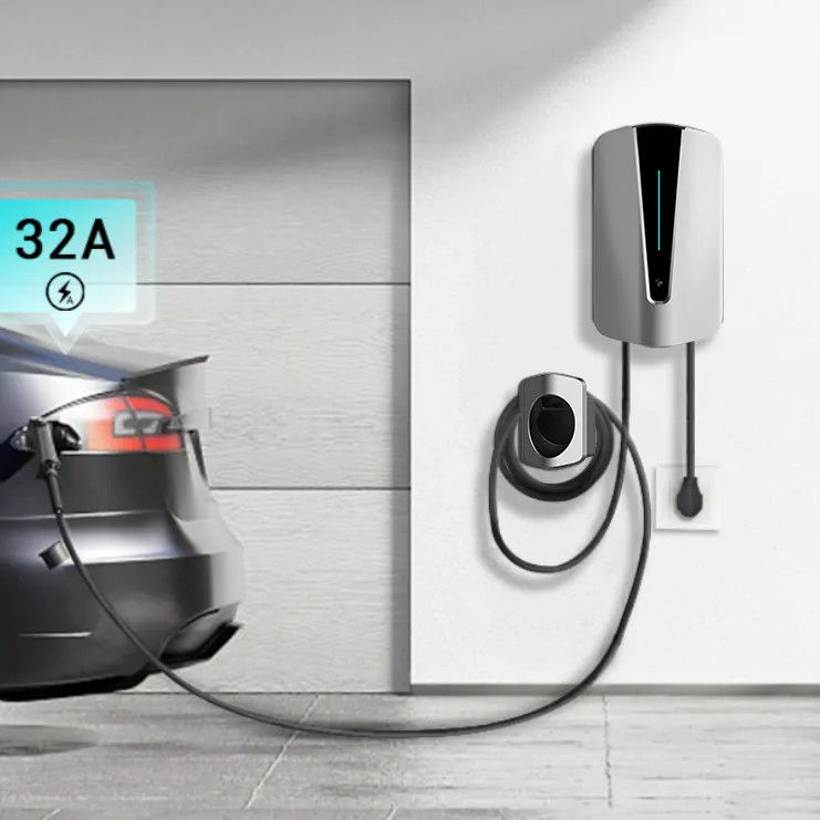 Norme américaine de PC de la carte 32A 48A de grand coup de contrôle d'appli de chargeur futé à la maison ignifuge du mur EV