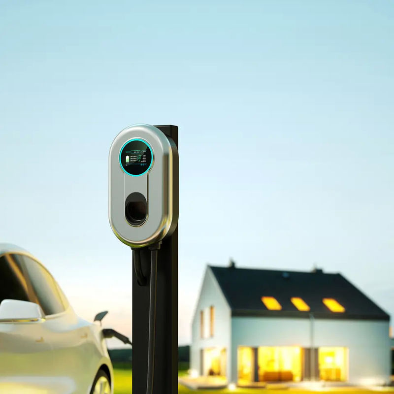 Réglage du courant résistant aux intempéries Single Gun 220V Type 1 AC Charger pour véhicule électrique