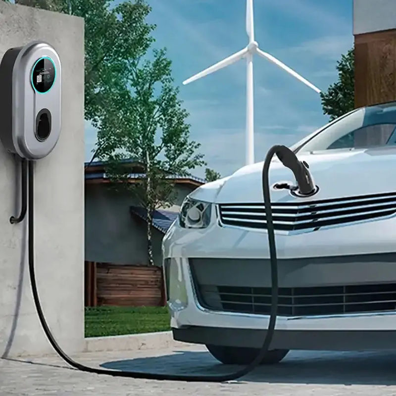 230V 400V bouton tactile portable de niveau 2 chargeur de voiture électrique