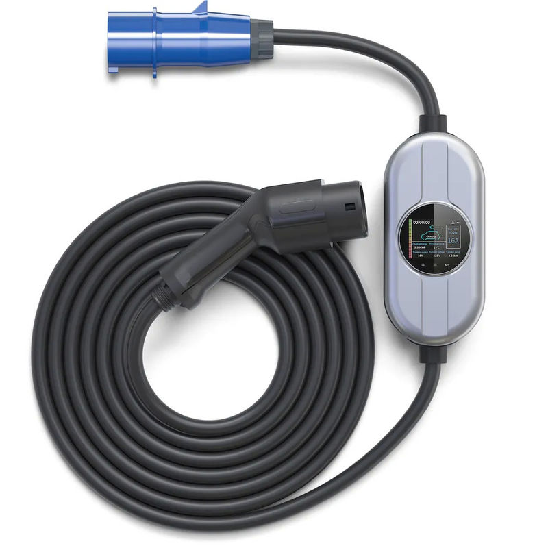 Écran tactile 50Hz au chargeur portatif à C.A. EV de 60Hz 32A pour le remplissage rapide