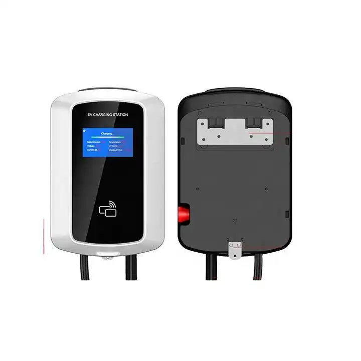 Chargeur de type 2 à 3 phases monté sur le mur pour véhicules électriques pour la maison et le commerce
