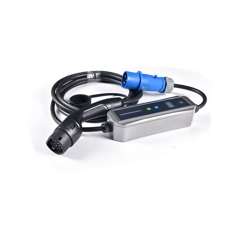Type 2 couleurs personnalisées 22kw chargeur portable AC EV avec écran OLED